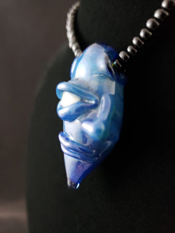 Glass Creature Face Pendant left side view 53