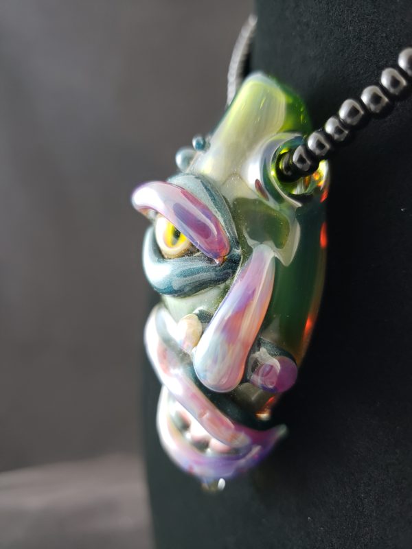 Glass Creature Face Pendant left side view 27