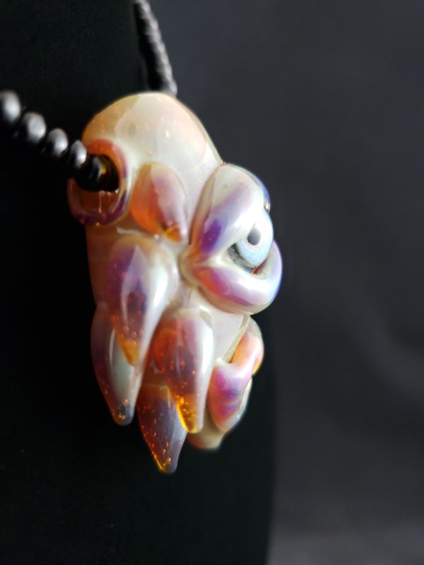 Glass Creature Face Pendant right side view 20