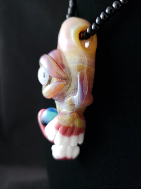 Glass Creature Pendant tongue pill teeth left side 9