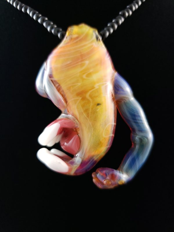 Glass Creature Pendant tongue teeth arm back view 6