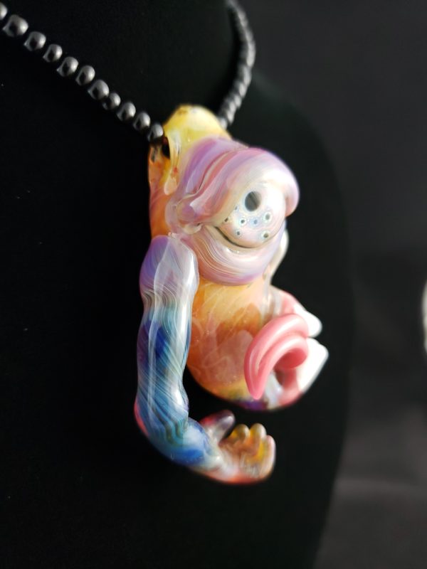 Glass Creature Pendant tongue teeth arm right side 6