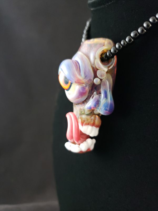 Glass Creature Pendant with tongue left side 4