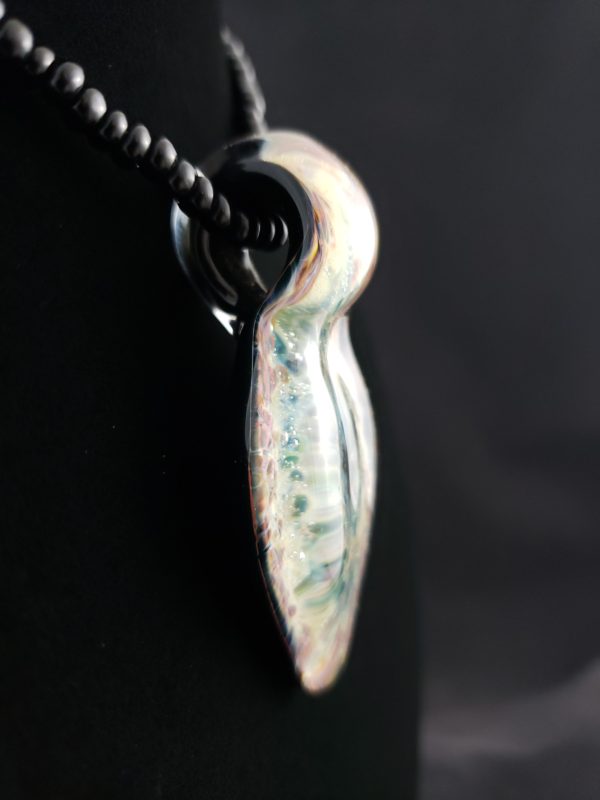 Glass Frit Pendant right side view 28