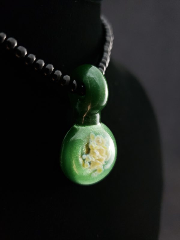 Glass Frit Round Pendant right view 72