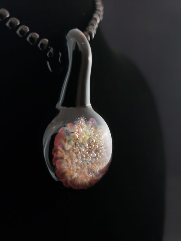 Glass Frit Round Pendant right view 94