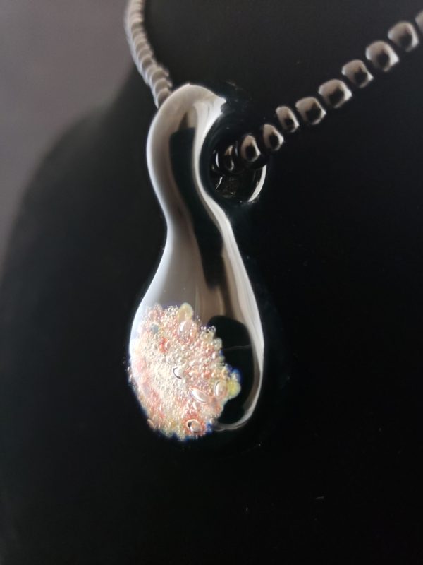 Glass Frit Teardrop Pendant left 93