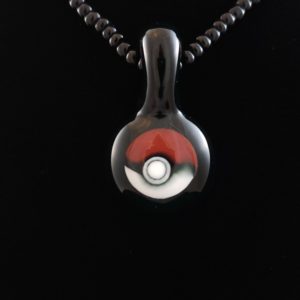 Glass Pokemon Ball Pendant