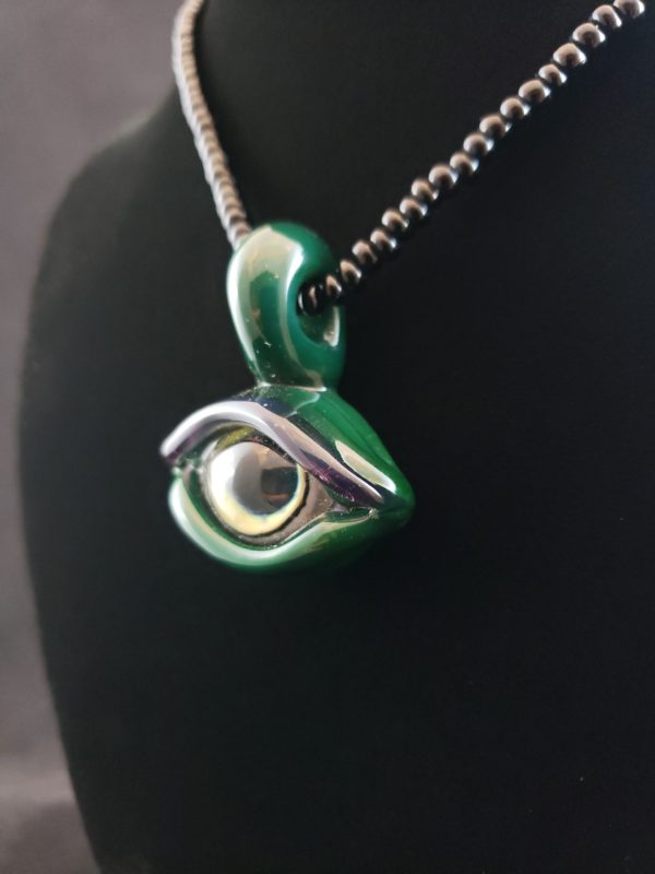 Dark Green Evil Eye right side